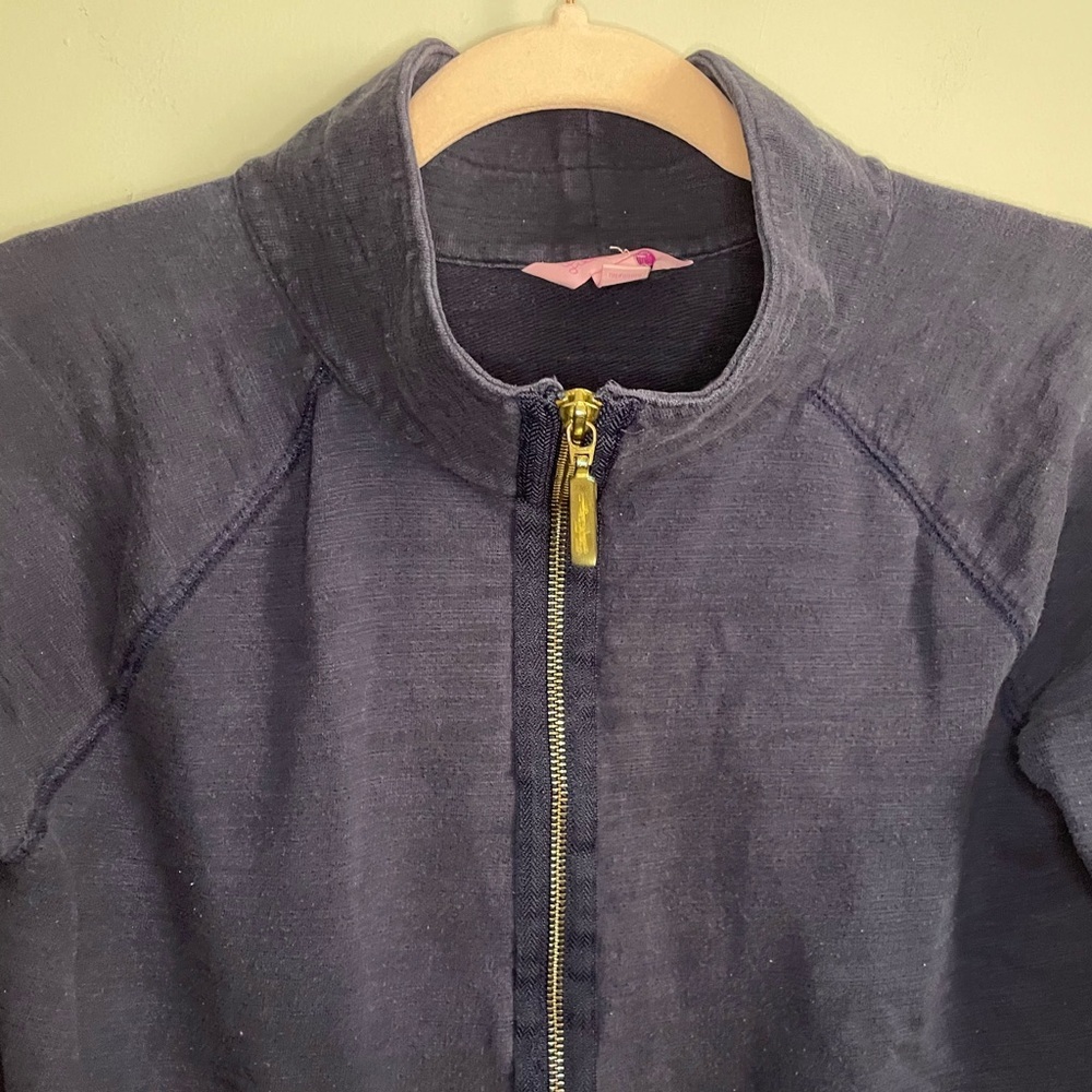 Lilly Pulitzer Solid Navy Half Zip Pullover - image 6